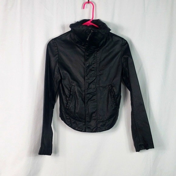 0217 nixon back leather jacket - Picture 1 of 5